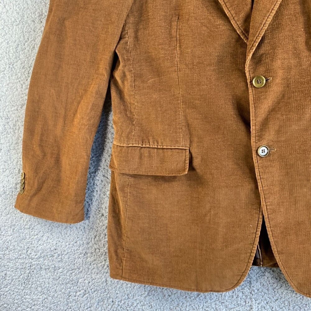 Di Quattro Blazer Mens 42 R Brown Corduroy Sport Coat Jacket 2 Button Casual - Picture 6 of 12